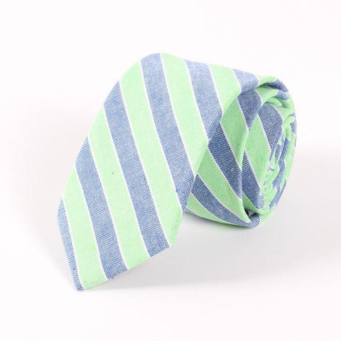 Cotton Skinny Plaid Ties