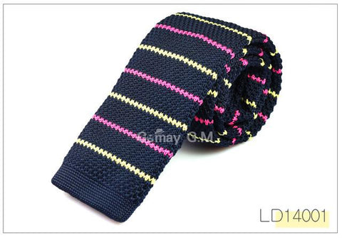 Fashion Mens Knit Ties Colorful Knitted Skinny Neckties
