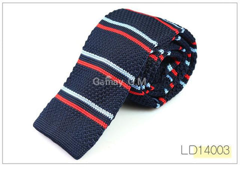 Fashion Mens Knit Ties Colorful Knitted Skinny Neckties