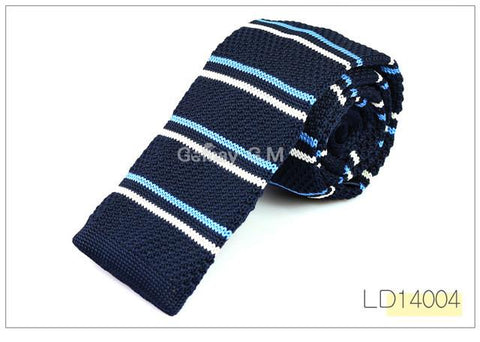 Fashion Mens Knit Ties Colorful Knitted Skinny Neckties