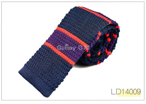 Fashion Mens Knit Ties Colorful Knitted Skinny Neckties