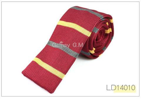 Fashion Mens Knit Ties Colorful Knitted Skinny Neckties