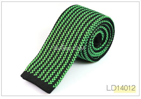Fashion Mens Knit Ties Colorful Knitted Skinny Neckties