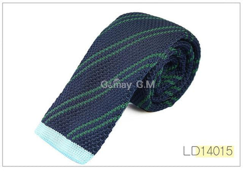 Fashion Mens Knit Ties Colorful Knitted Skinny Neckties