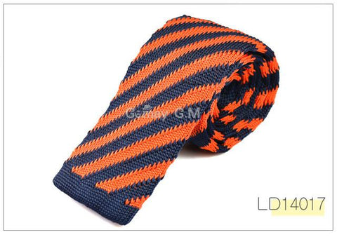 Fashion Mens Knit Ties Colorful Knitted Skinny Neckties