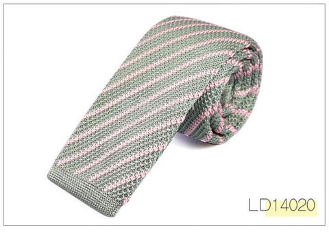 Fashion Mens Knit Ties Colorful Knitted Skinny Neckties